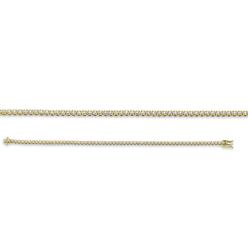 Armband 18 kt GG, 63 Brill. 1,51 ct, TW-si