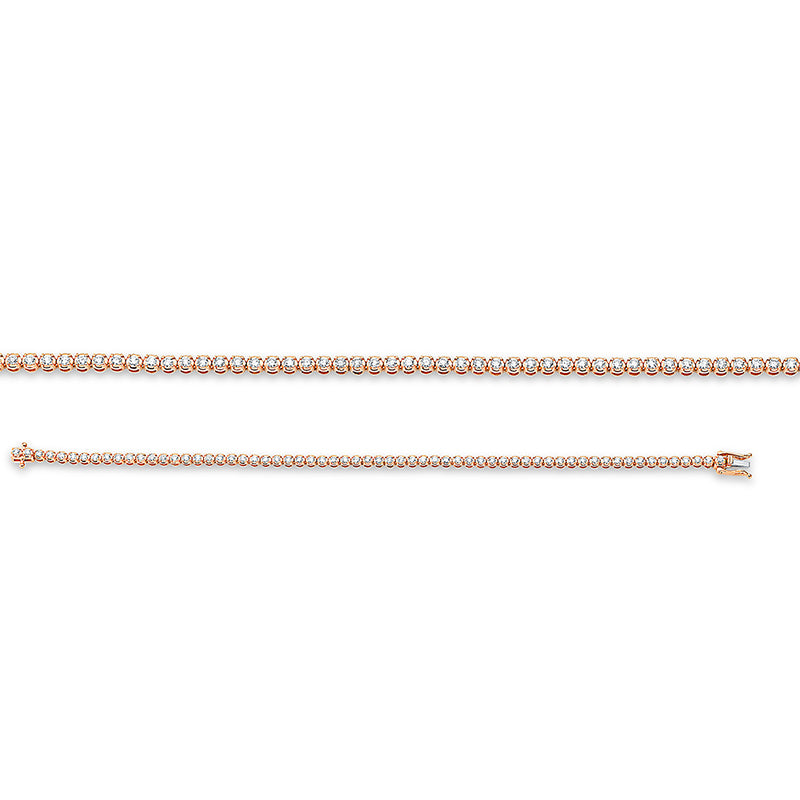 Armband 18 kt RG, 63 Brill. 1,51 ct, TW-si