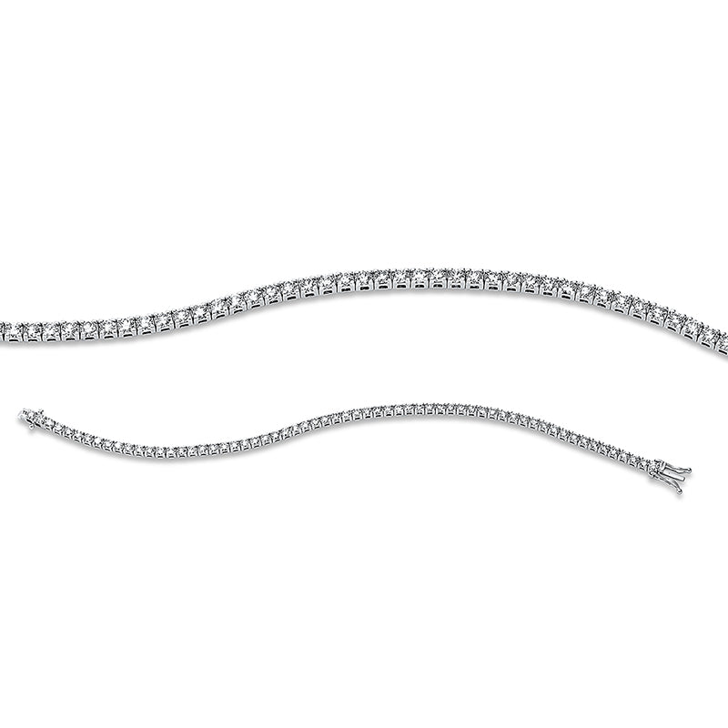 Armband 18 kt WG, 62 Brill. 4,16 ct, TW-si