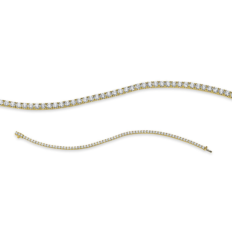 Armband 18 kt GG, 69 Brill. 3,37 ct, TW-si