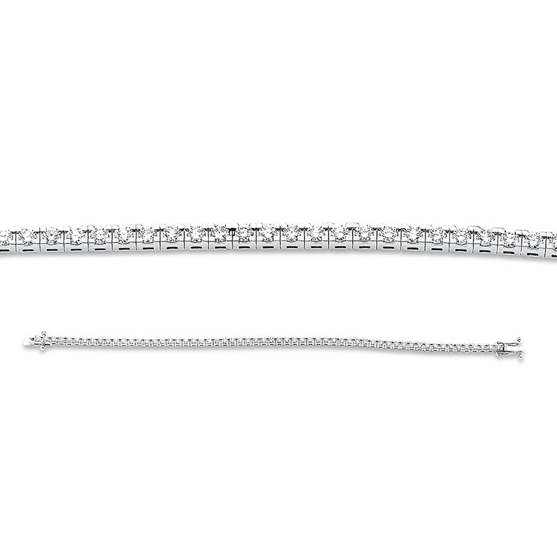 Armband 18 kt WG, 60 Brill. 3,25 ct, TW-si
