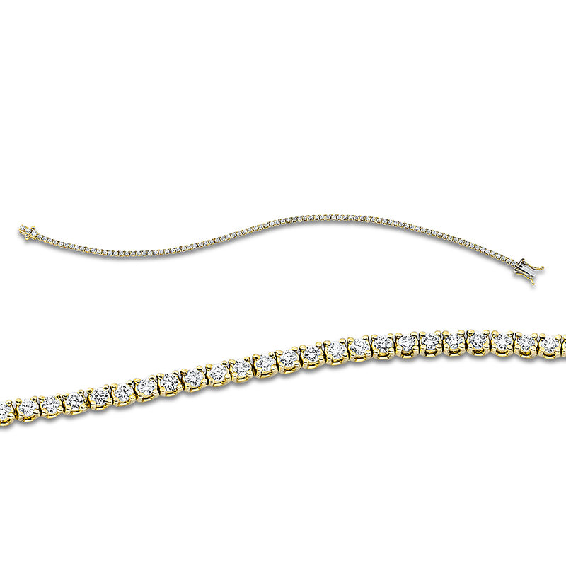 Armband 18 kt GG, 90 Brill. 1,00 ct, TW-si