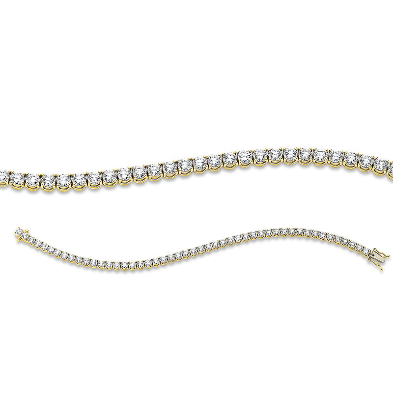 Armband 18 kt GG, 48 Brill. 7,50 ct, TW-si