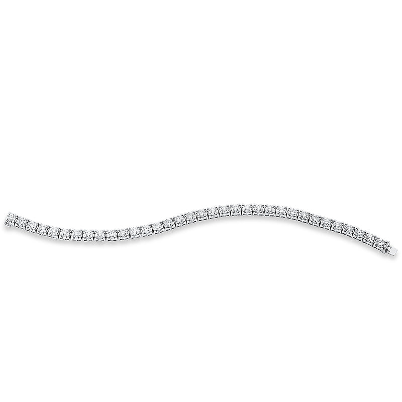 Armband 18 kt WG, 34 Brill. 8,00 ct, TTLB-si