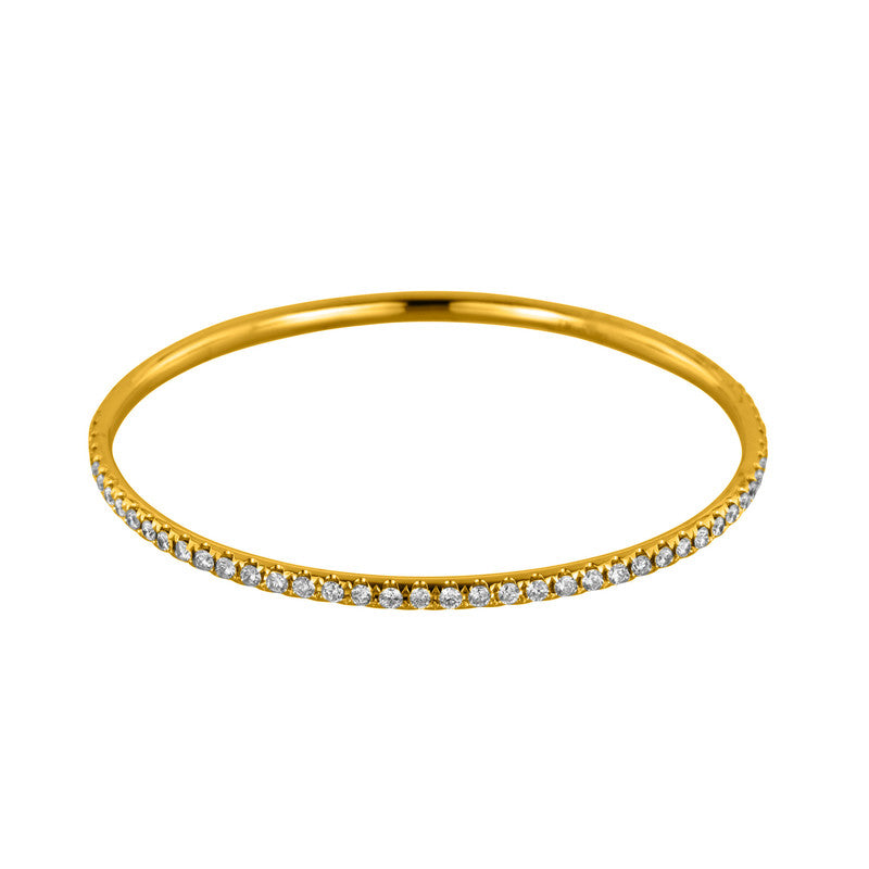 Armreif 18 kt GG, 75 Brill. 3,45 ct, TW-vsi/si