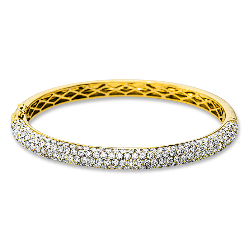 Armreif 18 kt GG, 199 Brill. 6,63 ct, TW-si