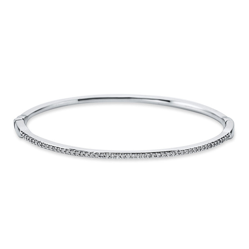Armreif 18 kt WG, 51 Brill. 0,45 ct, TW-si