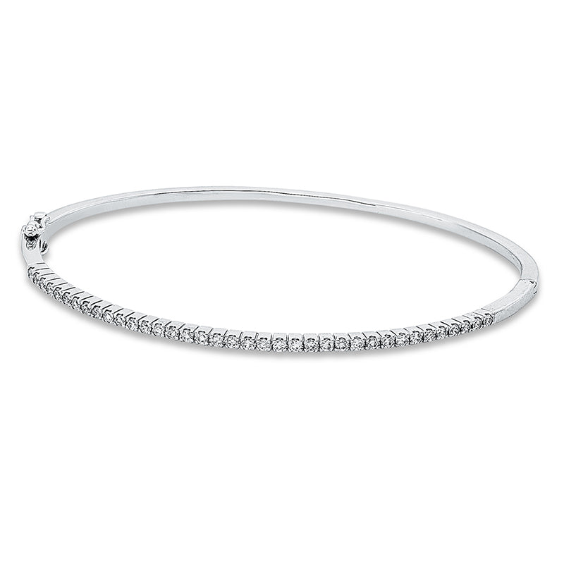 Armreif 18 kt WG, 37 Brill. 0,48 ct, TW-si