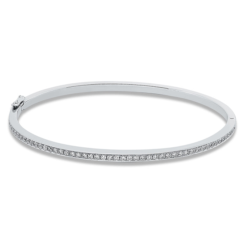 Armreif 18 kt WG, 52 Brill. 0,75 ct, TW-vsi