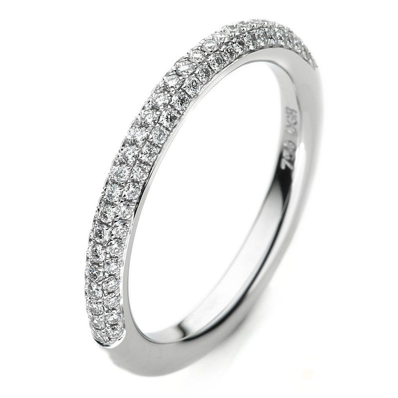 Ring 18 kt WG, 82 Brill. 0,39 ct, TW-si