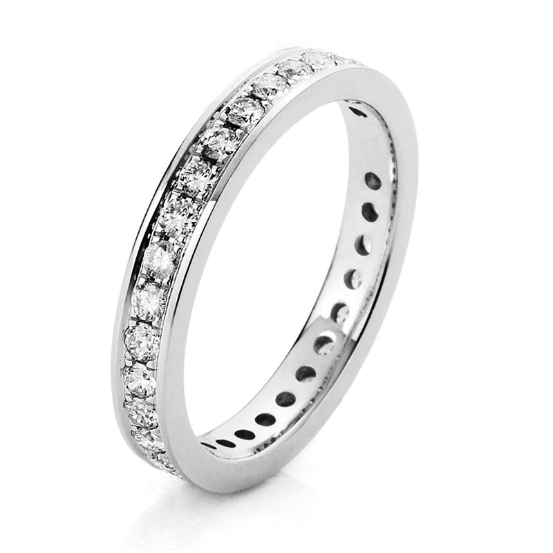 Ring 14 kt WG, 32 Brill. 0,75 ct, TW-si