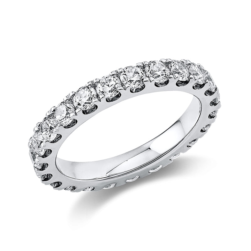 Ring 14 kt WG, 22 Brill. 1,88 ct, TW-si