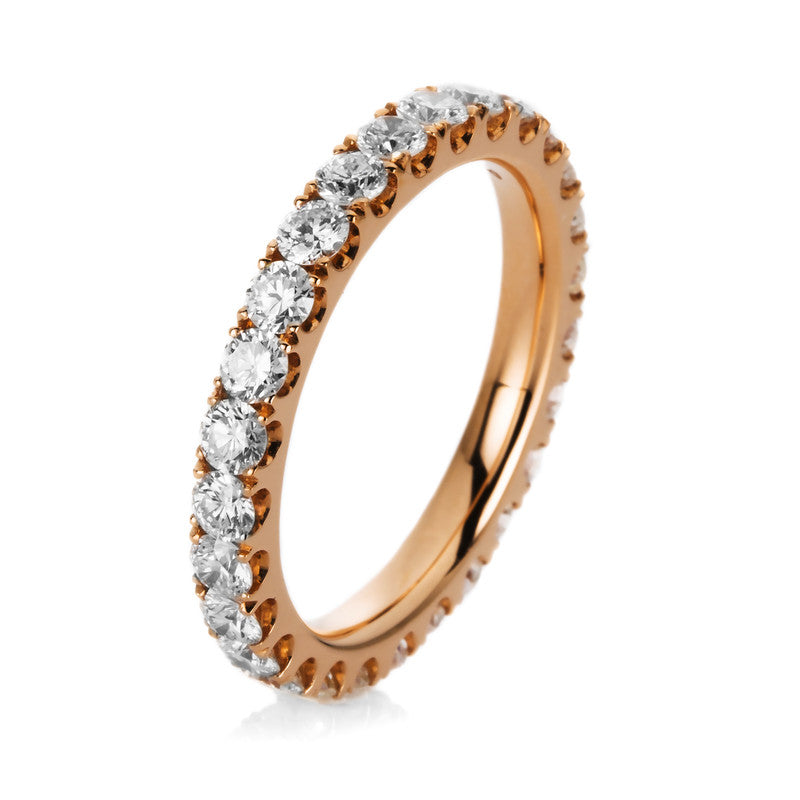 Ring 18 kt RG, 26 Brill. 1,51 ct, TW-si