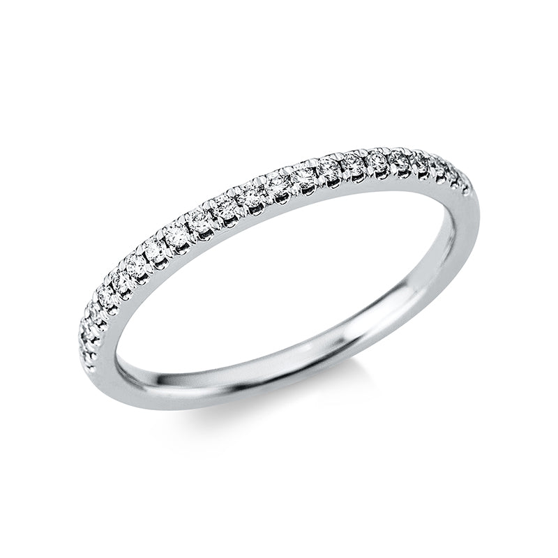 Ring 18 kt WG, 22 Brill. 0,16 ct, TW-si