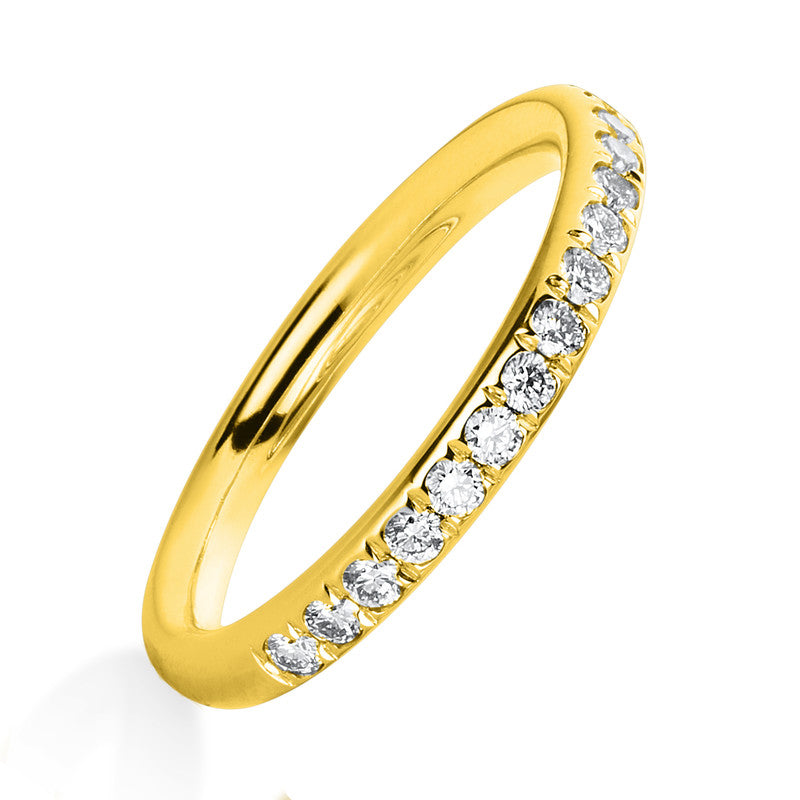 Ring 18 kt GG, 13 Brill. 0,51 ct, TW-si