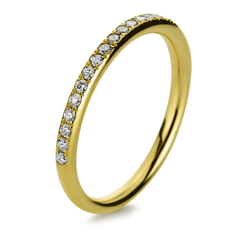 Ring 18 kt GG, 21 Brill. 0,20 ct, TW-si