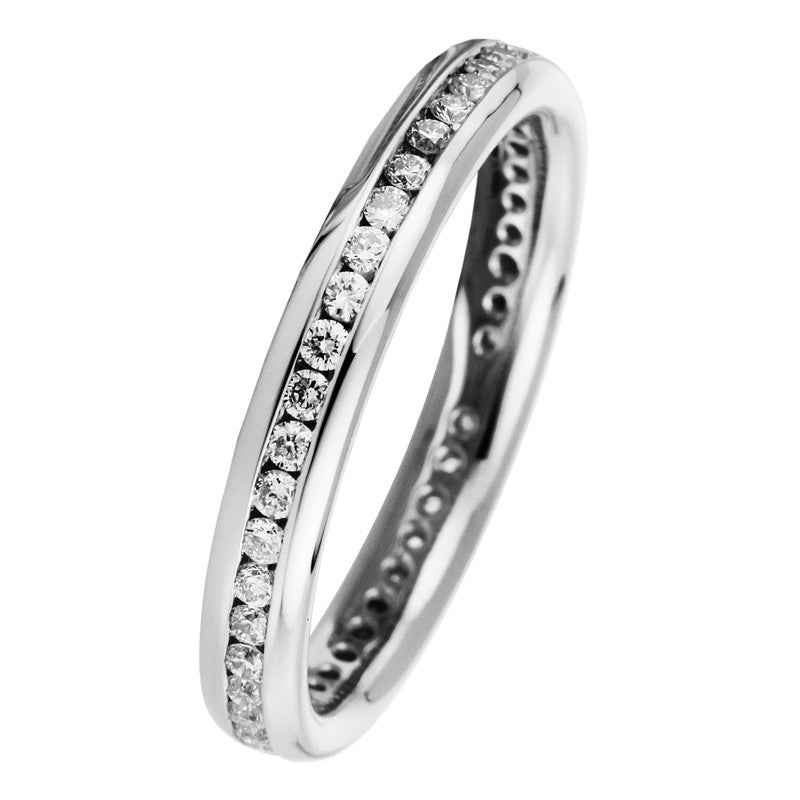 Ring 18 kt WG, 46 Brill. 0,35 ct, TW-si