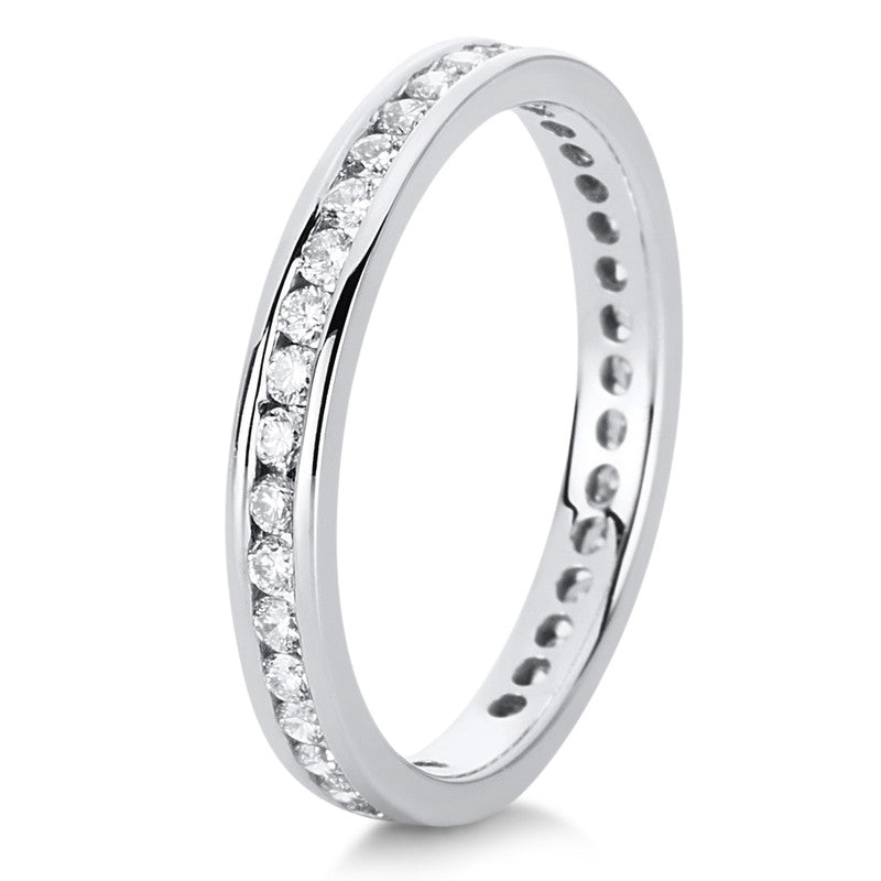 Ring 14 kt WG, 38 Brill. 0,60 ct, TW-si