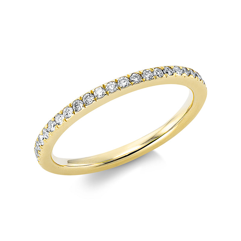 Ring 18 kt GG, 46 Brill. 0,45 ct, TW-si