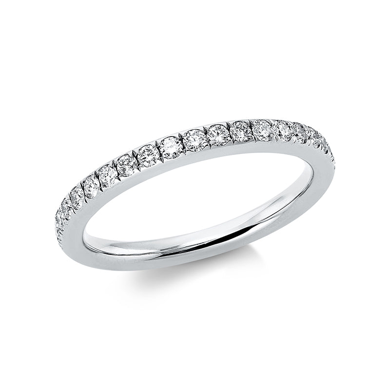 Ring 18 kt WG, 38 Brill. 0,68 ct, TW-si