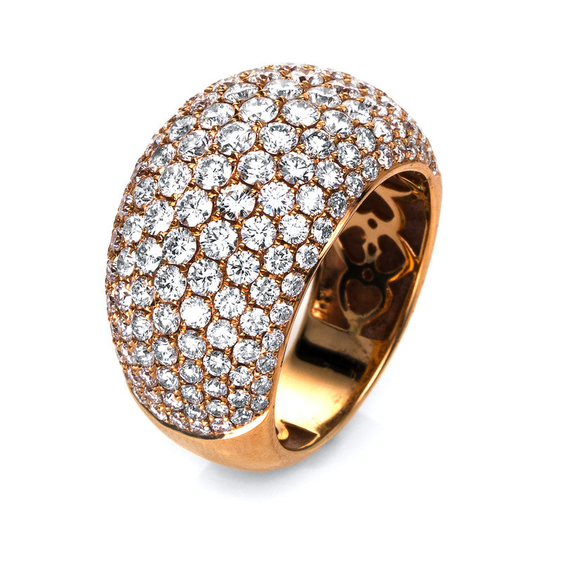 Ring 18 kt RG, 167 Brill. 3,28 ct, TW-vsi